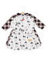 Toddler Girls Cotton Dresses, Winter Bear