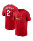 Фото #1 товара Men's Lars Nootbaar Red St. Louis Cardinals Home Fuse Name and Number T-shirt