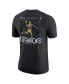 ფოტო #2 პროდუქტის Men's Black Golden State Warriors Courtside Air Traffic Control Max90 T-shirt