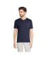 Фото #1 товара Men's Short Sleeve Supima Jersey Henley T-Shirt