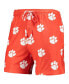 ფოტო #3 პროდუქტის Men's Orange Clemson Tigers Flagship Allover Print Jam Shorts