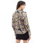 Фото #4 товара Vero Moda satin open collar shirt in purple print