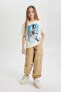 C0447a8 Ss Kız Çocuk Paraşüt Kargo Pamuklu Pantolon