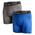 MISSION Performance boxers 2 units Charcoal / Royal Blue, XL - фото #1