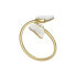 Decent Radiant Wings Gold Plated Open Ring JF04423710