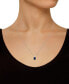 ფოტო #2 პროდუქტის Sapphire Solitaire 18" Pendant Necklace (1 ct. t.w.) in 14k White Gold (Also in Ruby)