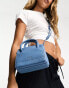 Фото #6 товара Matt & Nat Adel Micro vegan leather top handle mini bag in pale blue