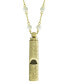 Фото #1 товара 2028 14k Gold-tone Whistle with Imitation Pearl Chain