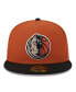 ფოტო #4 პროდუქტის Men's Rust, Black Dallas Mavericks Two-Tone 59FIFTY Fitted Hat