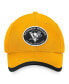 ფოტო #4 პროდუქტის Men's Gold Pittsburgh Penguins Fundamental Adjustable Hat