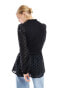 New Look 2 in 1 knitted top in black