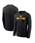 Фото #1 товара Men's Black Iowa Hawkeyes 2024 Sideline Legend Performance Long Sleeve T-Shirt