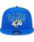 Фото #5 товара Men's Royal Los Angeles Rams Grade Trucker 9FIFTY Snapback Hat