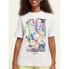 SCOTCH & SODA Digital Flowers Loose Fit short sleeve T-shirt