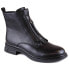 Фото #1 товара Insulated flat-heeled ankle boots with a zipper, Filippo W PAW494, black