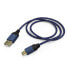 Фото #1 товара Hama High Quality - 2.5 m - USB A - Micro-USB A - USB 2.0 - Male/Male - Black - Blue