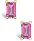 Фото #5 товара Серьги Macy's Pink Topaz Stud