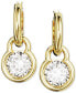 Фото #2 товара Серьги Swarovski Gold-Tone Crystal Charm Dangle