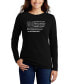 Women's Glory Hallelujah Flag Word Art Long Sleeve T-shirt