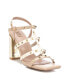 Фото #7 товара Women's Heeled Sandals With Gold Studs By Gold