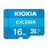 Kioxia Exceria - 16 GB - MicroSDHC - Class 10 - UHS-I - 100 MB/s - Class 1 (U1)