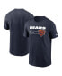 Men's Navy Chicago Bears Division Essential T-shirt