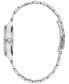 ფოტო #3 პროდუქტის Women's Crystal Stainless Steel Bracelet Watch 32mm Gift Set