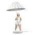 Poly Tischlampe Becky weiss/grau