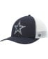 ფოტო #1 პროდუქტის Men's '47 Navy, White Dallas Cowboys Trophy Flex Hat