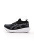 Asics Gel-Nimbus 25 neutral running trainers in black and white