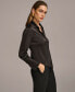 Фото #3 товара Donna Karan Women's Button Front Point Hem Top