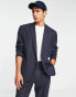 Фото #1 товара Topman single breasted oversized suit jacket in navy