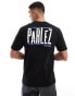 Фото #1 товара Parlez waller backprint logo t-shirt in black