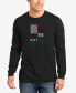 ფოტო #1 პროდუქტის Men's Support Our Troops Word Art Long Sleeves T-shirt