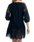 Фото #2 товара Women's Lace Cotton Mini Cover-Up Dress
