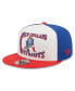 ფოტო #1 პროდუქტის Men's White, Red New England Patriots Retro Sport 9FIFTY Snapback Hat