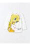 Tweety Baskılı Kız Bebek Pijama Takımı