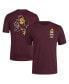 ფოტო #1 პროდუქტის Men's Maroon Distressed Arizona State Sun Devils Reverse Retro Baseball 2 Hit T-shirt