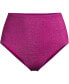 ფოტო #3 პროდუქტის Women's Chlorine Resistant Shine High Waisted Bikini Bottoms