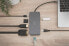 Фото #2 товара DIGITUS 11-Port USB-C Docking Station with SSD Enclosure - Wired - USB 3.2 Gen 1 (3.1 Gen 1) Type-C - 100 W - 1.4/2.2 - 1000 Mbit/s - Black - Grey