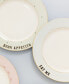 Фото #3 товара Набор тарелок для ужина с лозунгами Yvonne Ellen, набор из 4 шт.