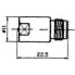 EUROCONNEX 2343 MINI UHF FME Coaxial Connector Серебристый - фото #3