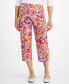 ფოტო #1 პროდუქტის Petite Paradise Gardenia Culotte Pants, Created for Macy's