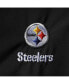 Фото #5 товара Men's Black Pittsburgh Steelers Circle Softshell Fleece Full-Zip Jacket