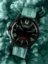 Фото #4 товара Наручные часы Bob Mackie Quartz Black Alloy Watch 37mm.