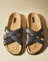 Фото #9 товара Flat leather strappy sandals