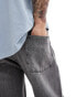 ASOS DESIGN baggy jeans with stretch in washed grey