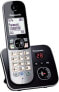 Telefon stacjonarny Panasonic Czarno-srebrny