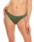 Фото #1 товара KENDALL + KYLIE 284855 Shirring Henley Bikini Bottom (Dark Ivy, Medium)
