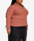 Фото #3 товара Plus Size Bridget V-Neck Sweater